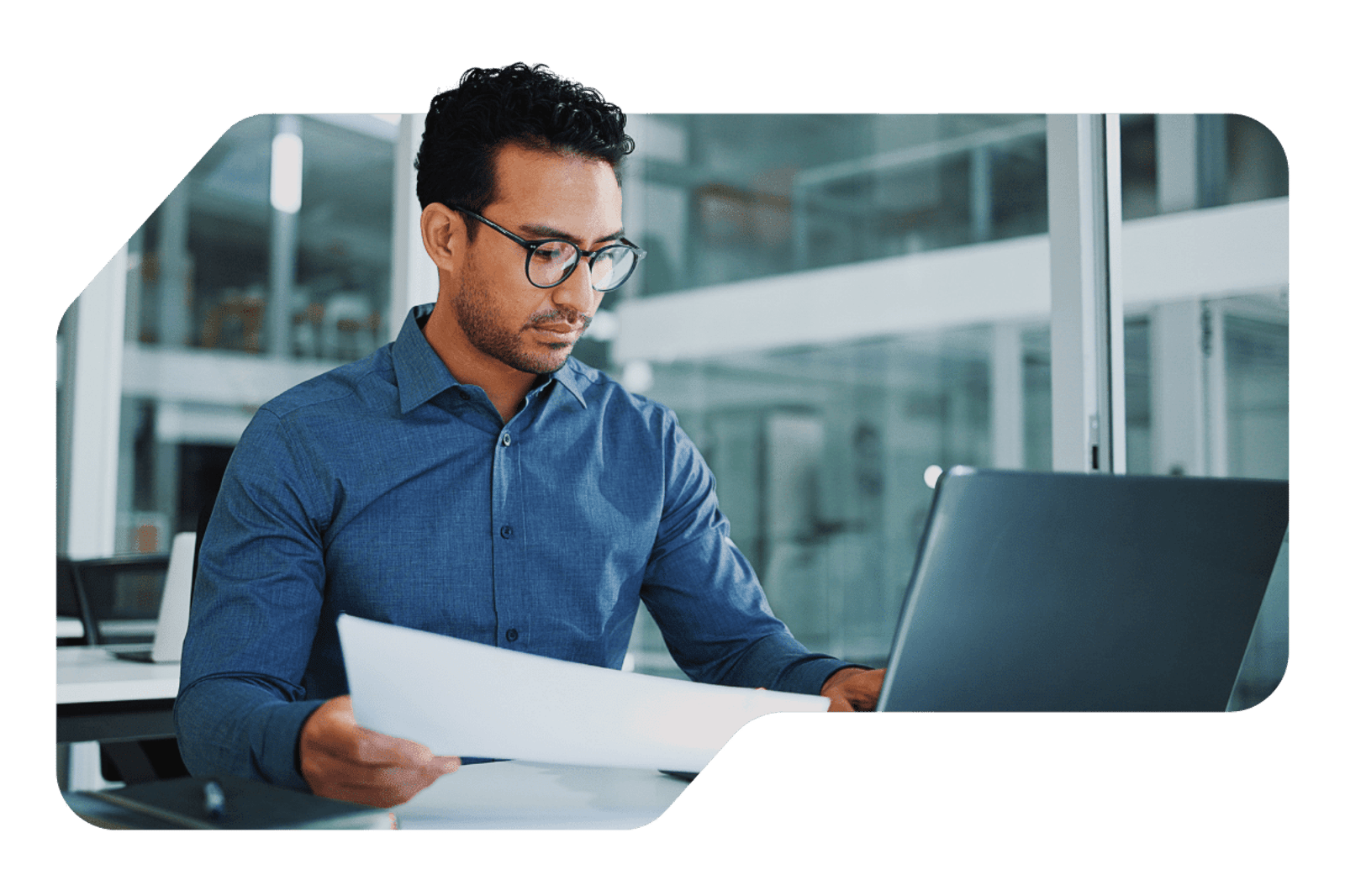 Professional Microsoft consultant at work